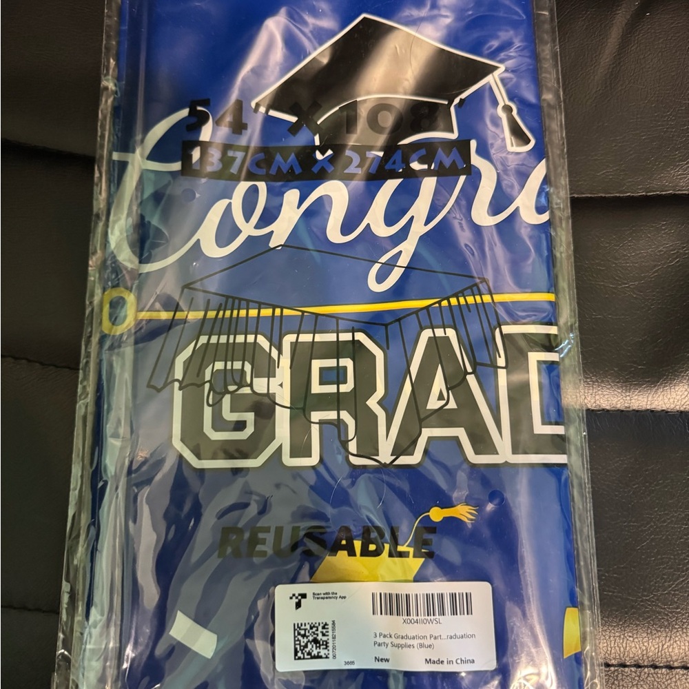 Blue Graduation Tablecloths - Picture 2 of 5